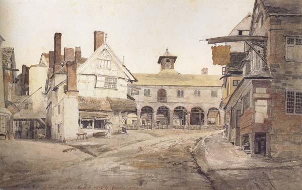 Cornelius Varley Ross Market Place,Herefordshire a sketch on the spot (mk47) Spain oil painting art